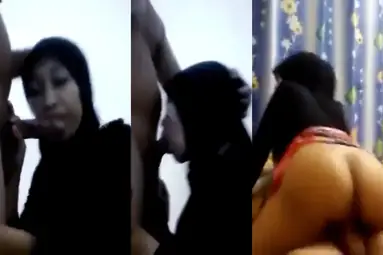 Gadis Berkerudung Hitam Ahli Nyepong Lanjut Posisi WOT